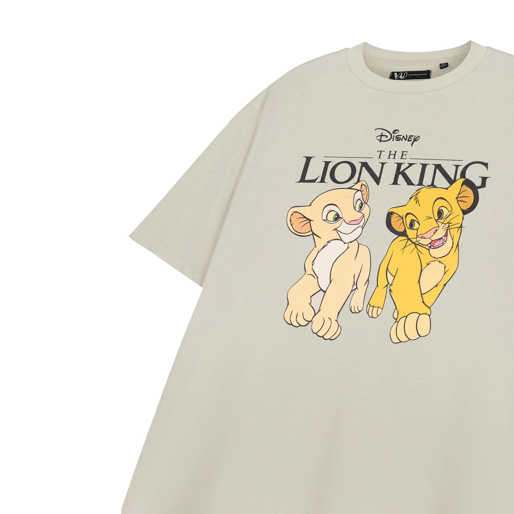 Black - Side - The Lion King Womens-Ladies Simba And Nala T-Shirt