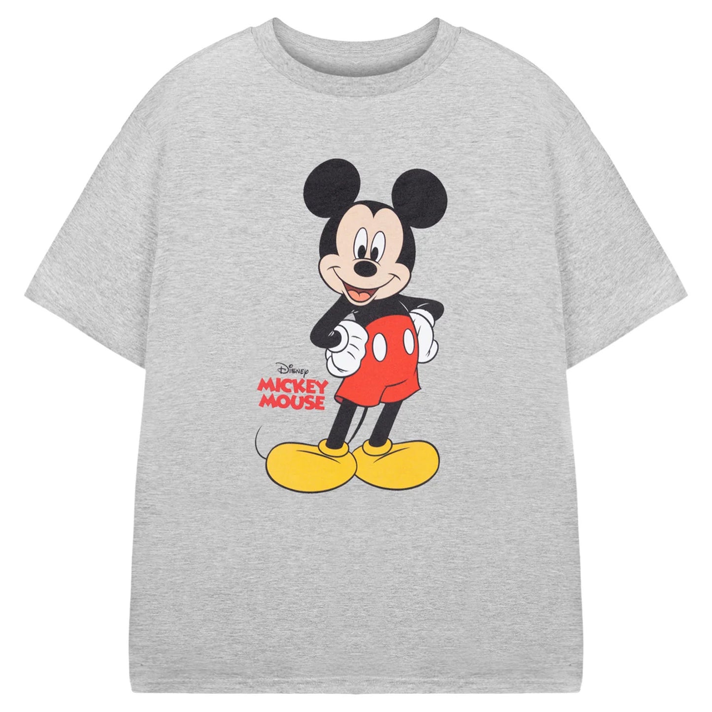 Grey - Front - Disney Boys Mickey Mouse Short-Sleeved T-Shirt
