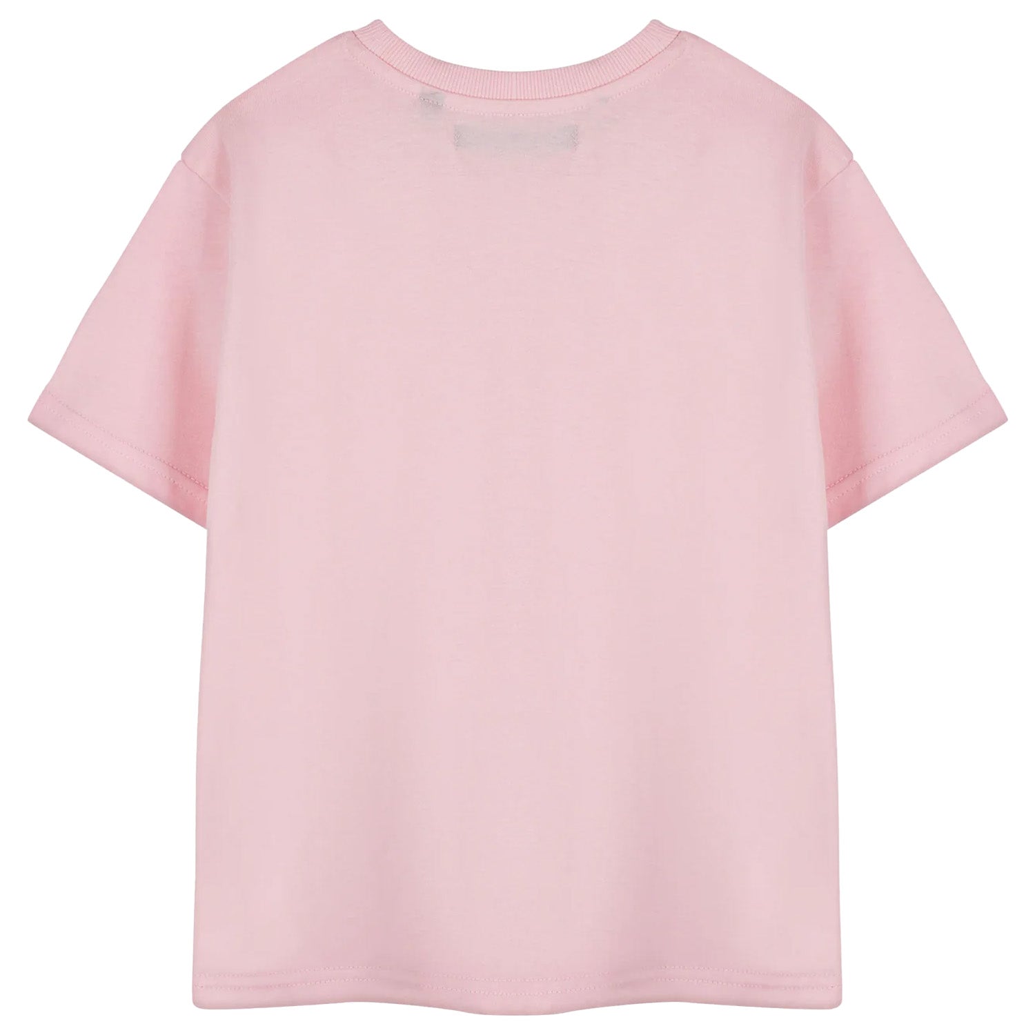Pink - Back - Minecraft Girls Pixel Hearts Short-Sleeved T-Shirt