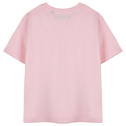 Pink - Back - Minecraft Girls Pixel Hearts Short-Sleeved T-Shirt