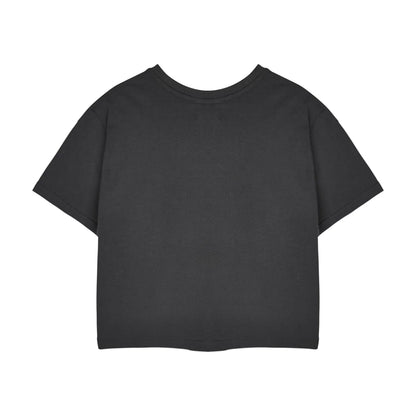 Grey - Back - Star Wars The Mandalorian Womens-Ladies Grogu Cropped Short-Sleeved T-Shirt