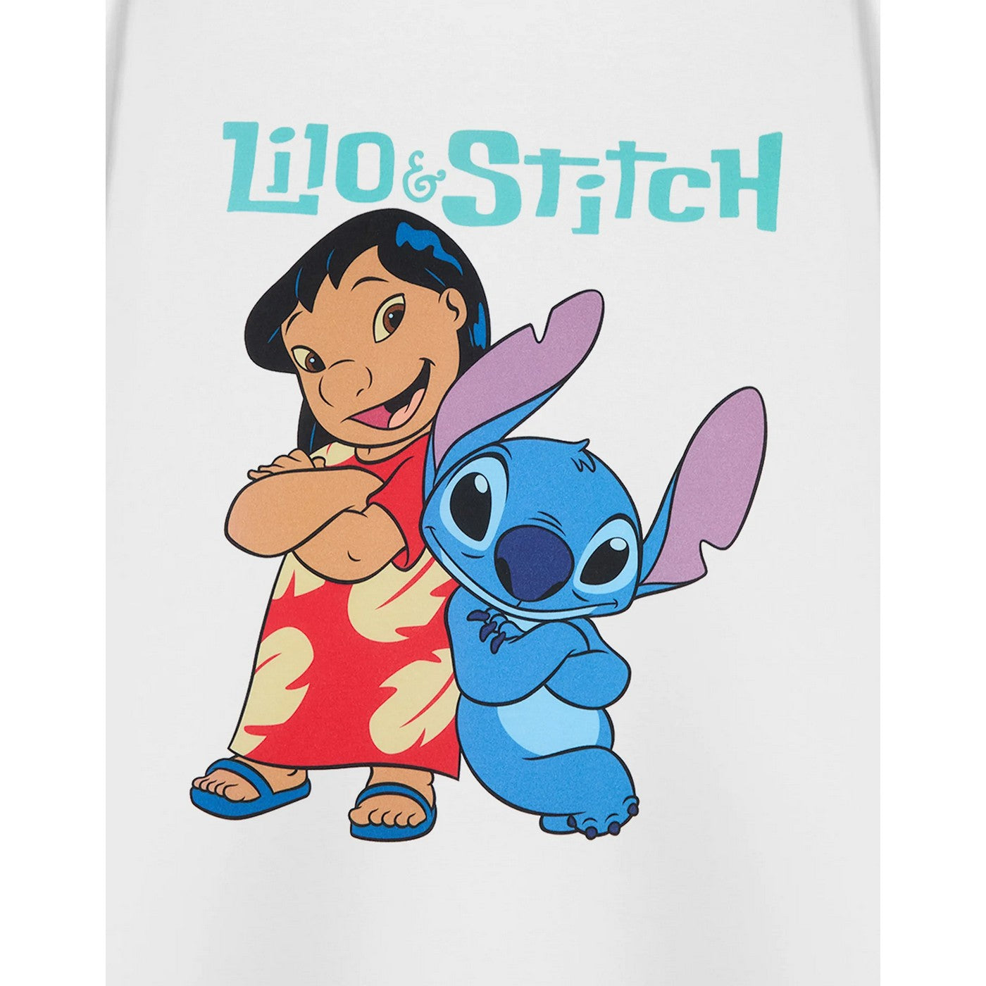 White - Pack Shot - Lilo & Stitch Womens-Ladies Short-Sleeved T-Shirt