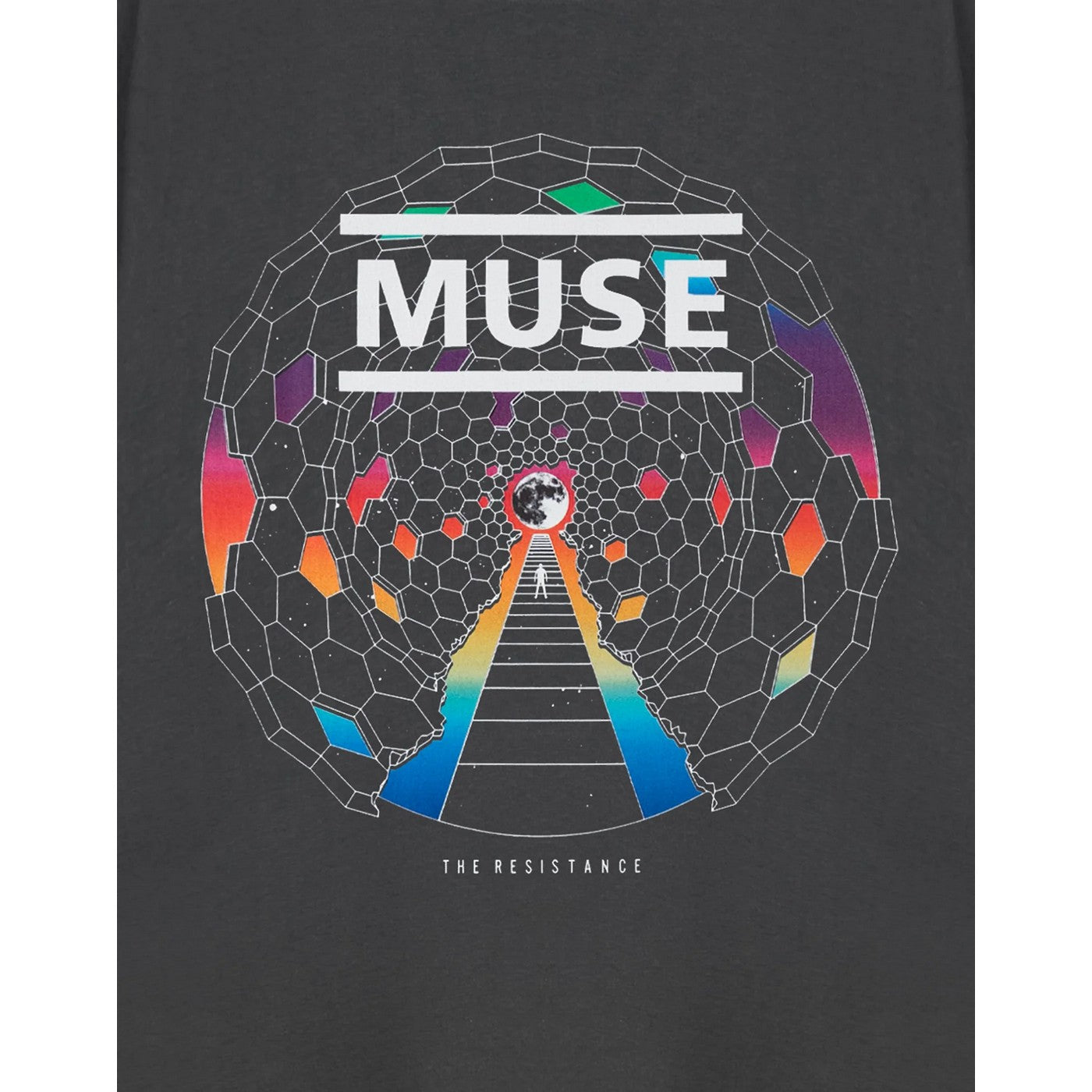 Grey - Pack Shot - Muse Unisex Adult The Resistance Short-Sleeved T-Shirt