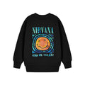 Black - Front - Nirvana Childrens-Kids Come As You Are Sweatshirt