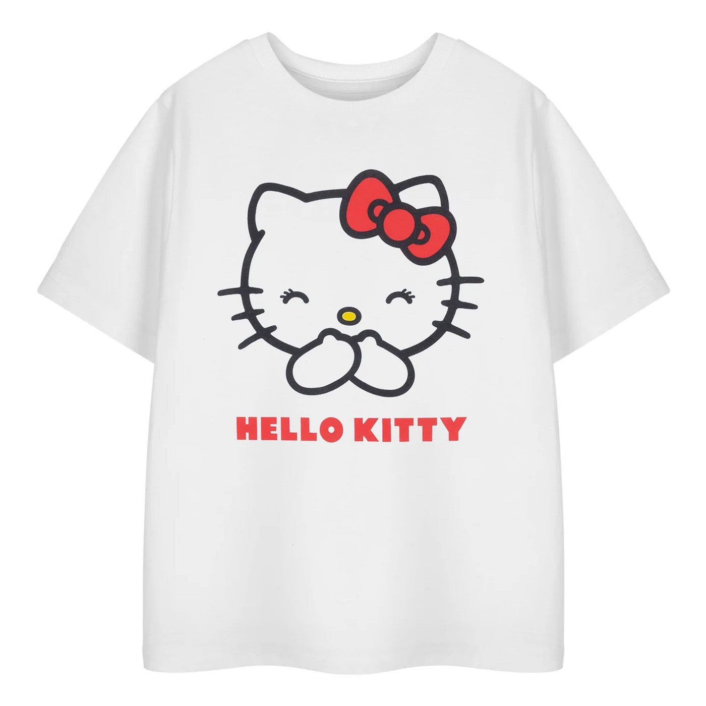 White - Front - Hello Kitty Girls Classic Short-Sleeved T-Shirt