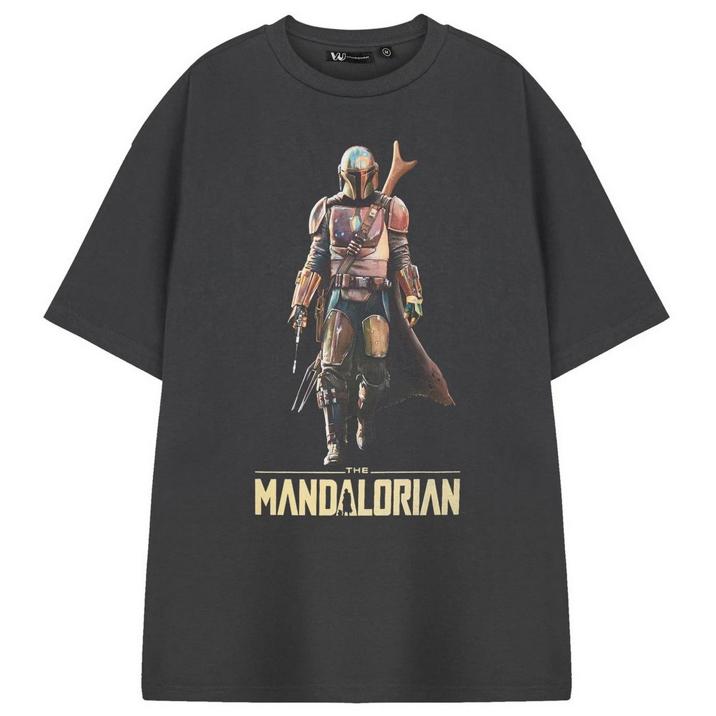 Grey - Front - Star Wars The Mandalorian Mens Short-Sleeved T-Shirt