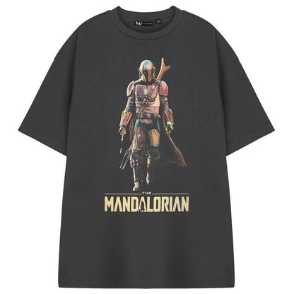 Grey - Front - Star Wars The Mandalorian Mens Short-Sleeved T-Shirt