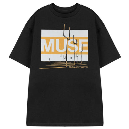 Black - Front - Muse Unisex Adult Origin Of Symmetry T-Shirt
