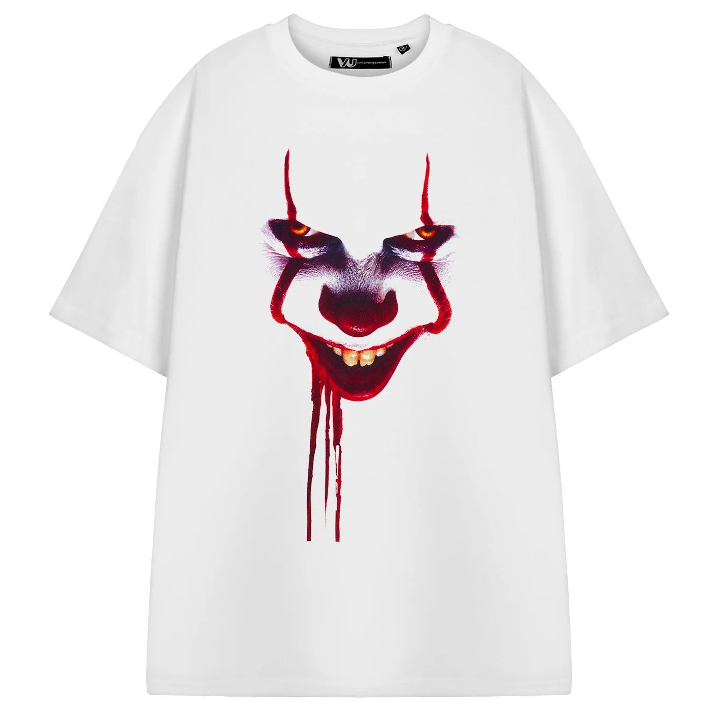 White - Front - It Unisex Adult Character Short-Sleeved T-Shirt