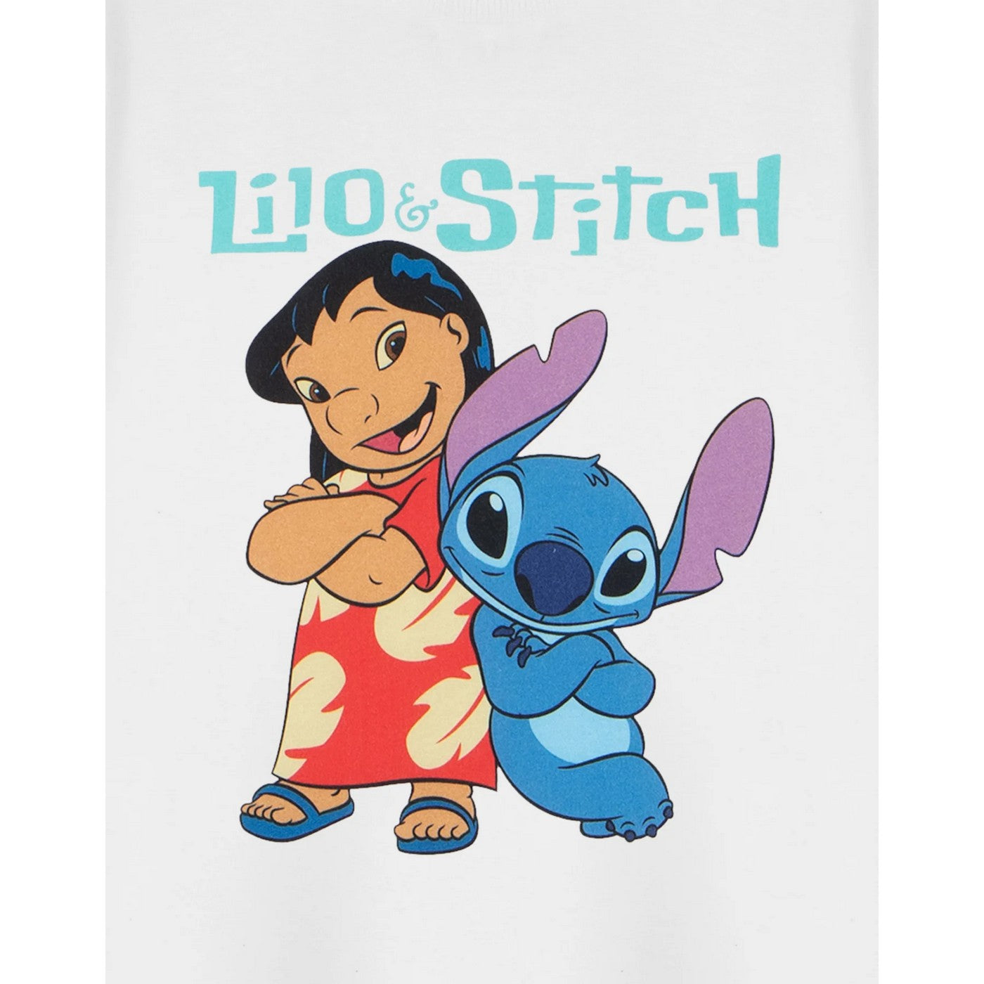 White - Pack Shot - Lilo & Stitch Girls Short-Sleeved T-Shirt