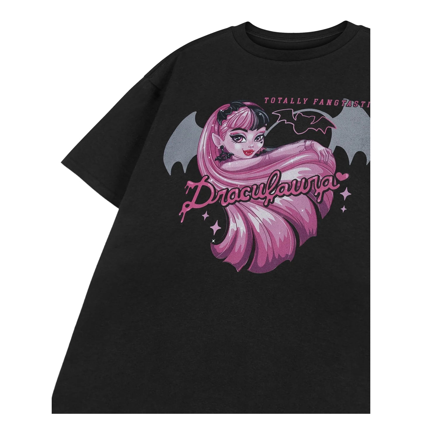 Black - Side - Monster High Girls Draculaura Short-Sleeved T-Shirt