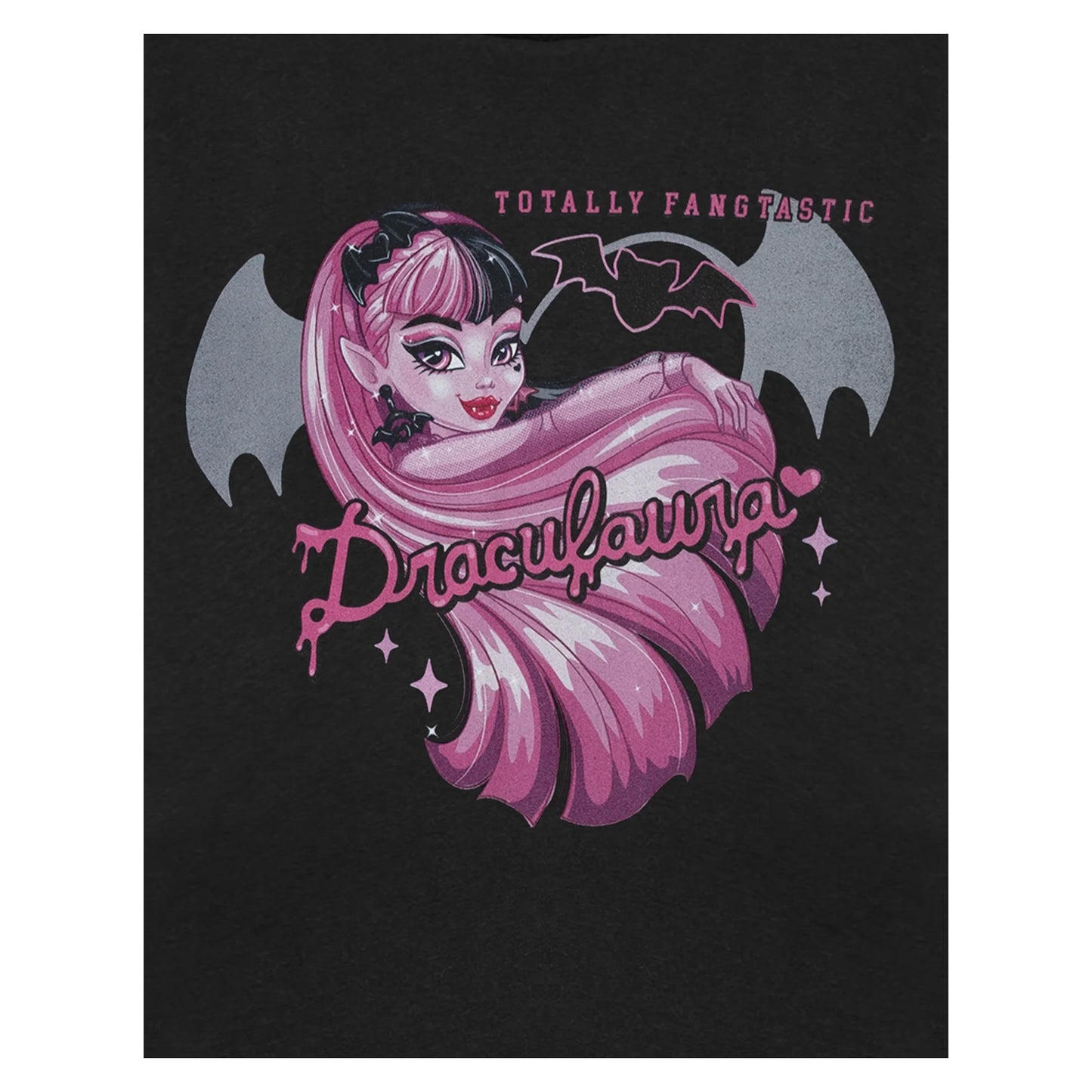 Black - Pack Shot - Monster High Girls Draculaura Short-Sleeved T-Shirt