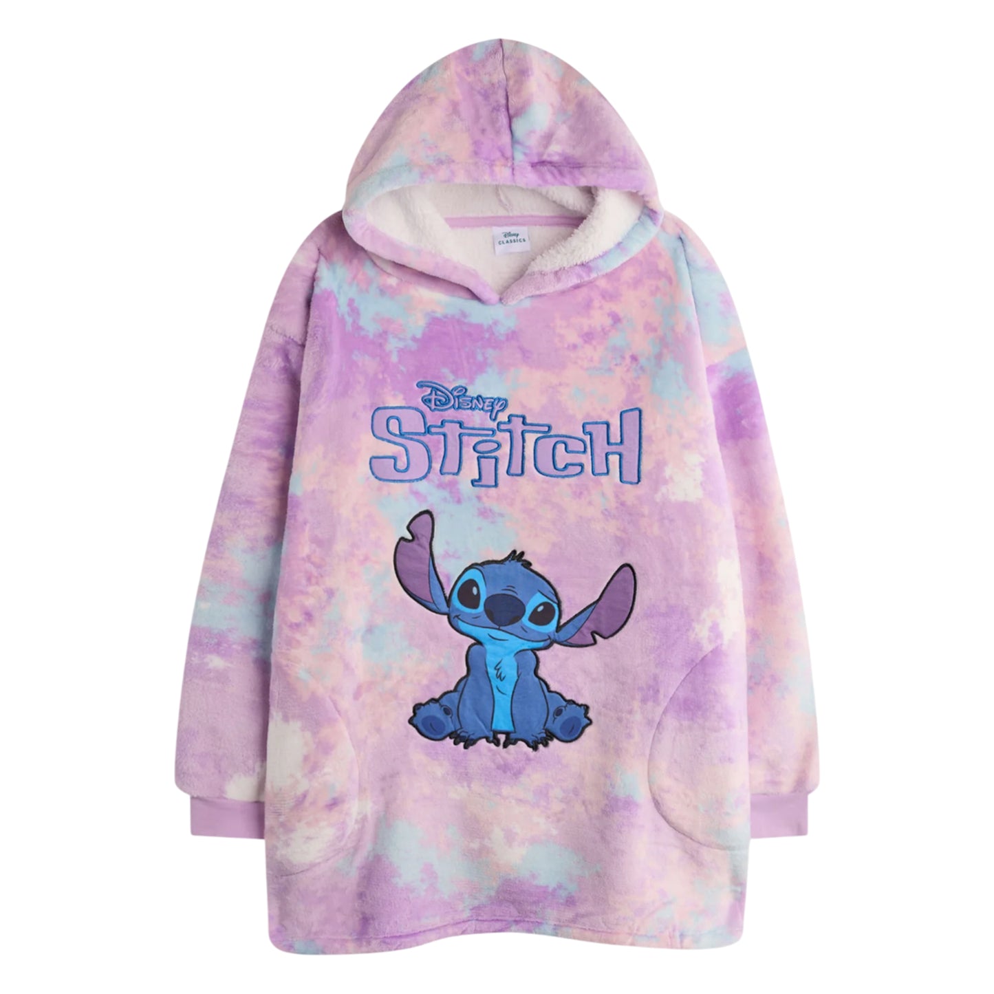 Multicoloured - Front - Lilo & Stitch Girls Stitch Blanket Hoodie