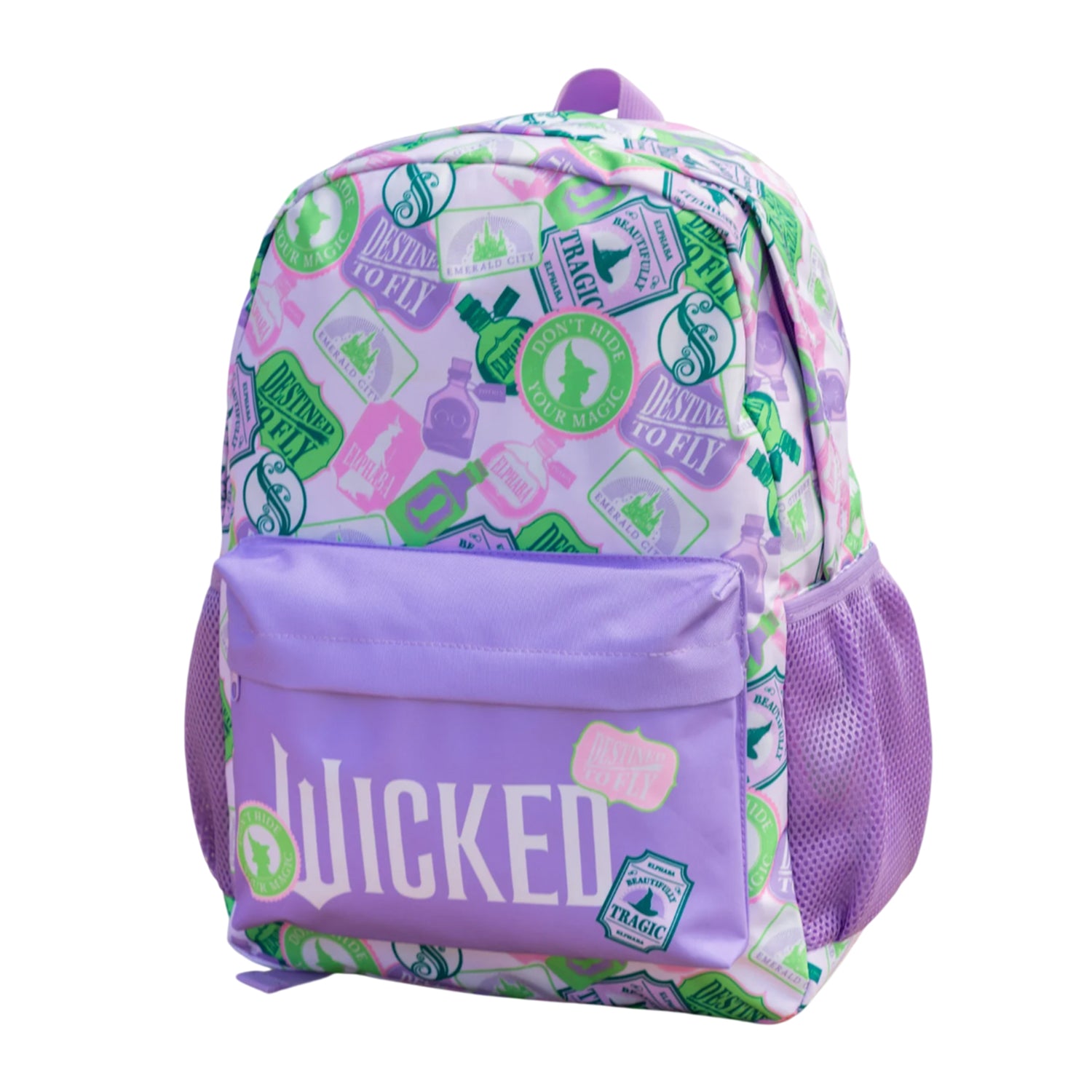 Purple - Side - Wicked Girls Icons Backpack