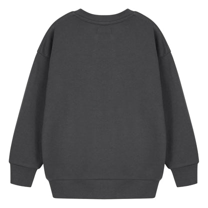 Grey - Back - Barbie Girls Heart Sweatshirt