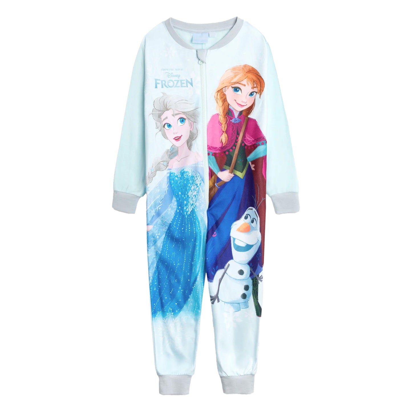 Blue - Front - Frozen Girls Characters All-In-One Nightwear