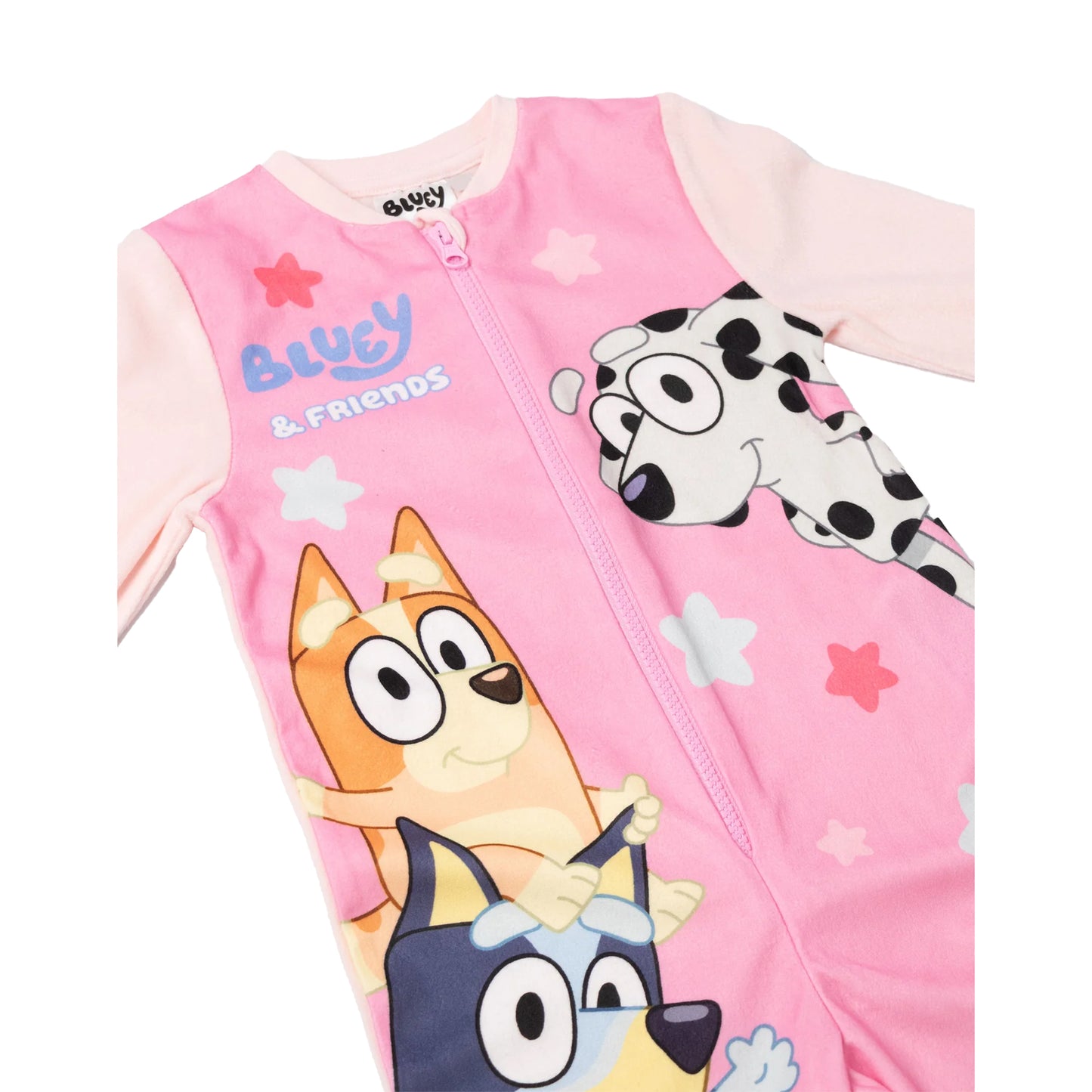 Pink - Side - Bluey Girls Bluey & Bingo All-In-One Nightwear