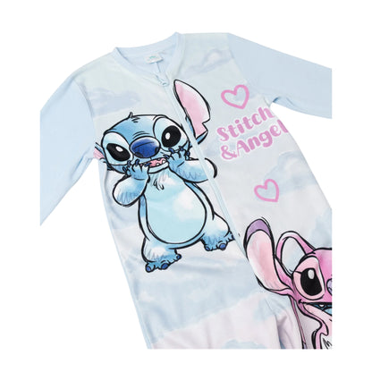 Blue - Side - Lilo & Stitch Girls Lilo & Stitch All-In-One Nightwear