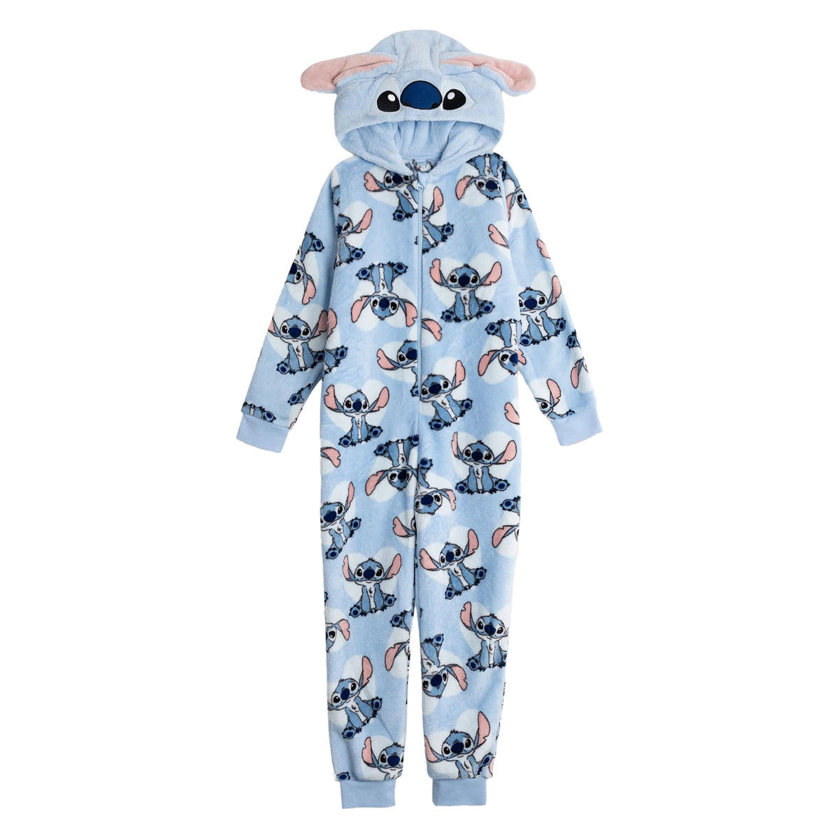Blue - Front - Lilo & Stitch Girls Stitch All-In-One Nightwear