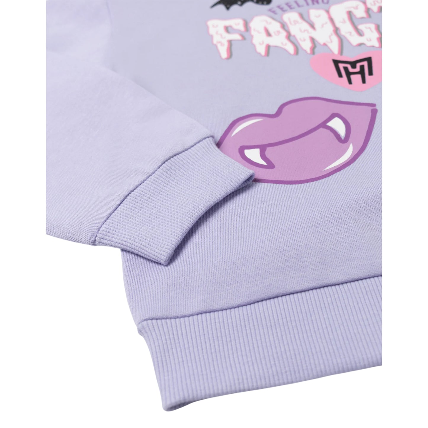 Purple - Pack Shot - Monster High Girls Fangtastic Printed Sweatshirt & Jogging Bottoms