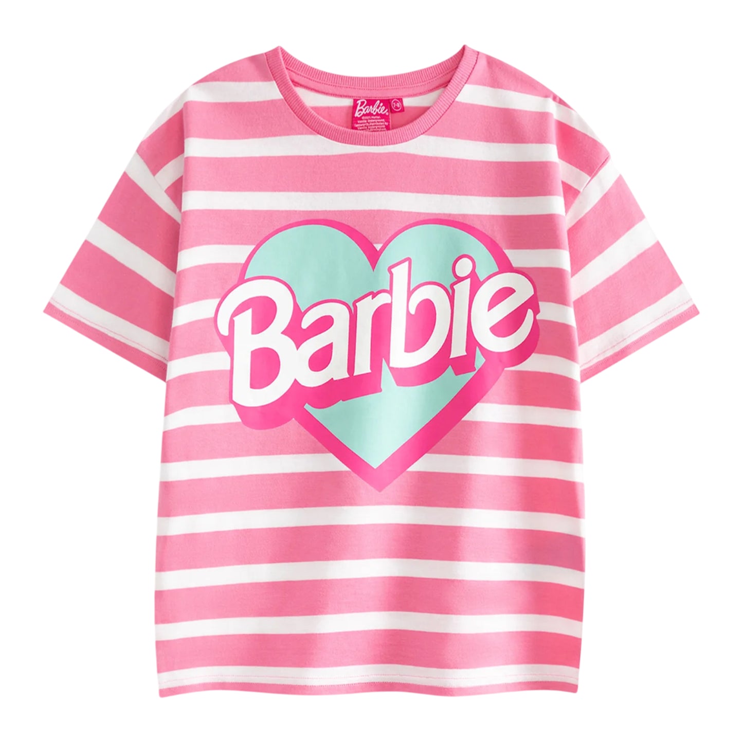 Pink - Back - Barbie Girls Logo Top & Bottom Set
