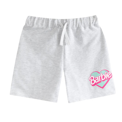 Pink - Side - Barbie Girls Logo Top & Bottom Set