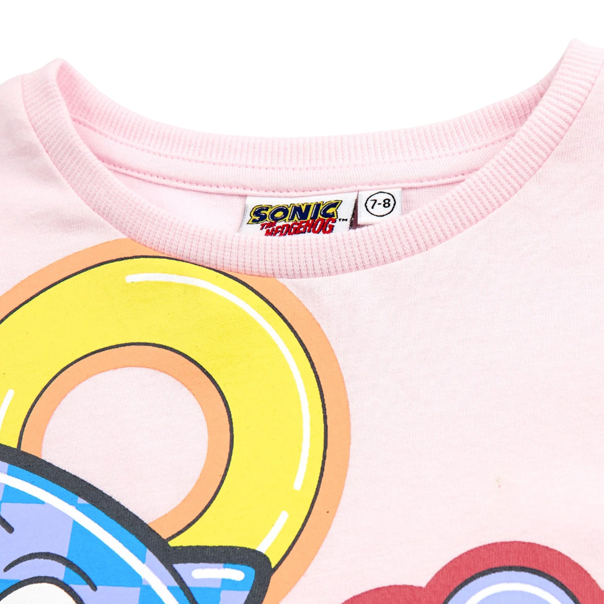 Pink - Pack Shot - Sonic The Hedgehog Girls Diamond T-Shirt & Shorts Set
