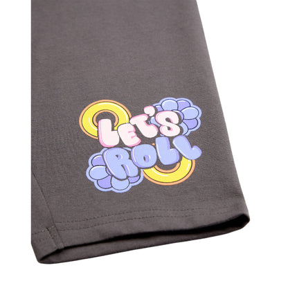 Pink - Close up - Sonic The Hedgehog Girls Diamond T-Shirt & Shorts Set