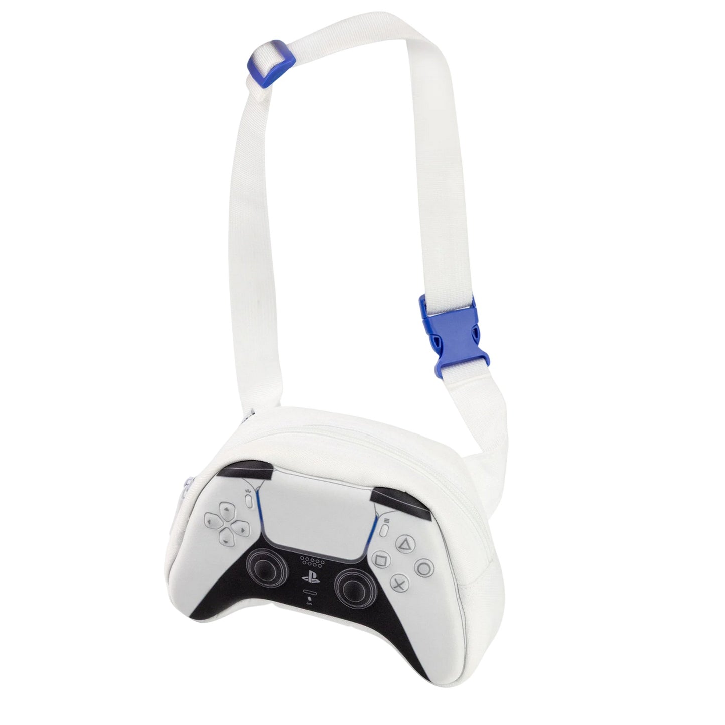 White - Front - Playstation Childrens-Kids Game Controller Crossbody Bag