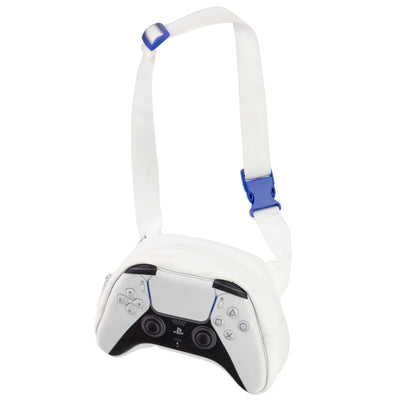 White - Front - Playstation Childrens-Kids Game Controller Crossbody Bag