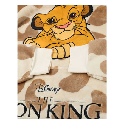 Beige - Lifestyle - The Lion King Womens-Ladies Simba Blanket Hoodie