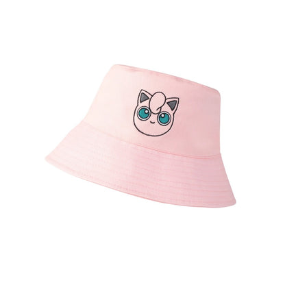 Pink - Side - Pokemon Womens-Ladies Jigglypuff Bucket Hat