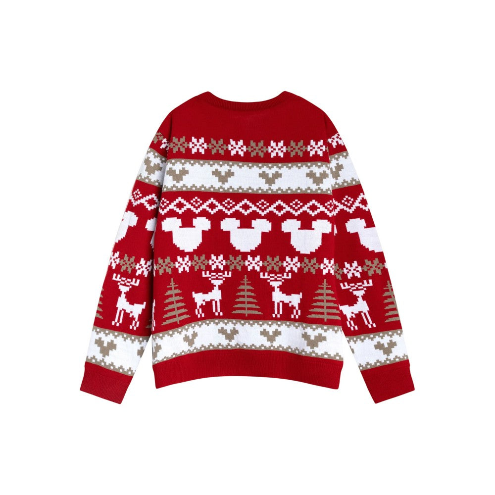 Red - Back - Disney Womens-Ladies Mickey Mouse Christmas Jumper