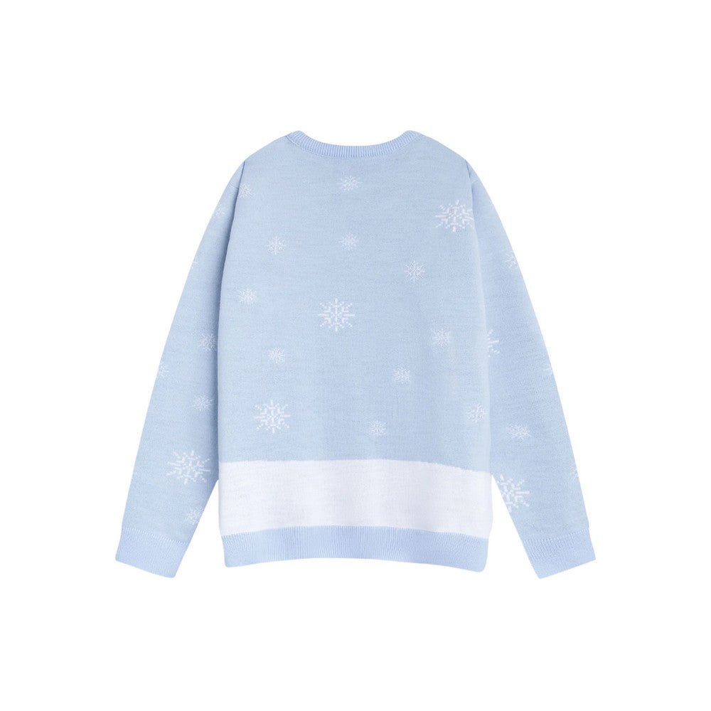 Light Blue - Back - Winnie the Pooh Womens-Ladies Character Christmas Jumper