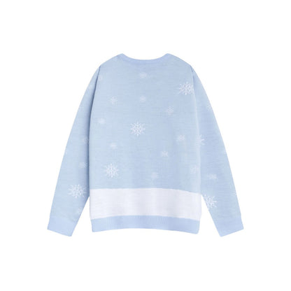 Light Blue - Back - Winnie the Pooh Womens-Ladies Character Christmas Jumper