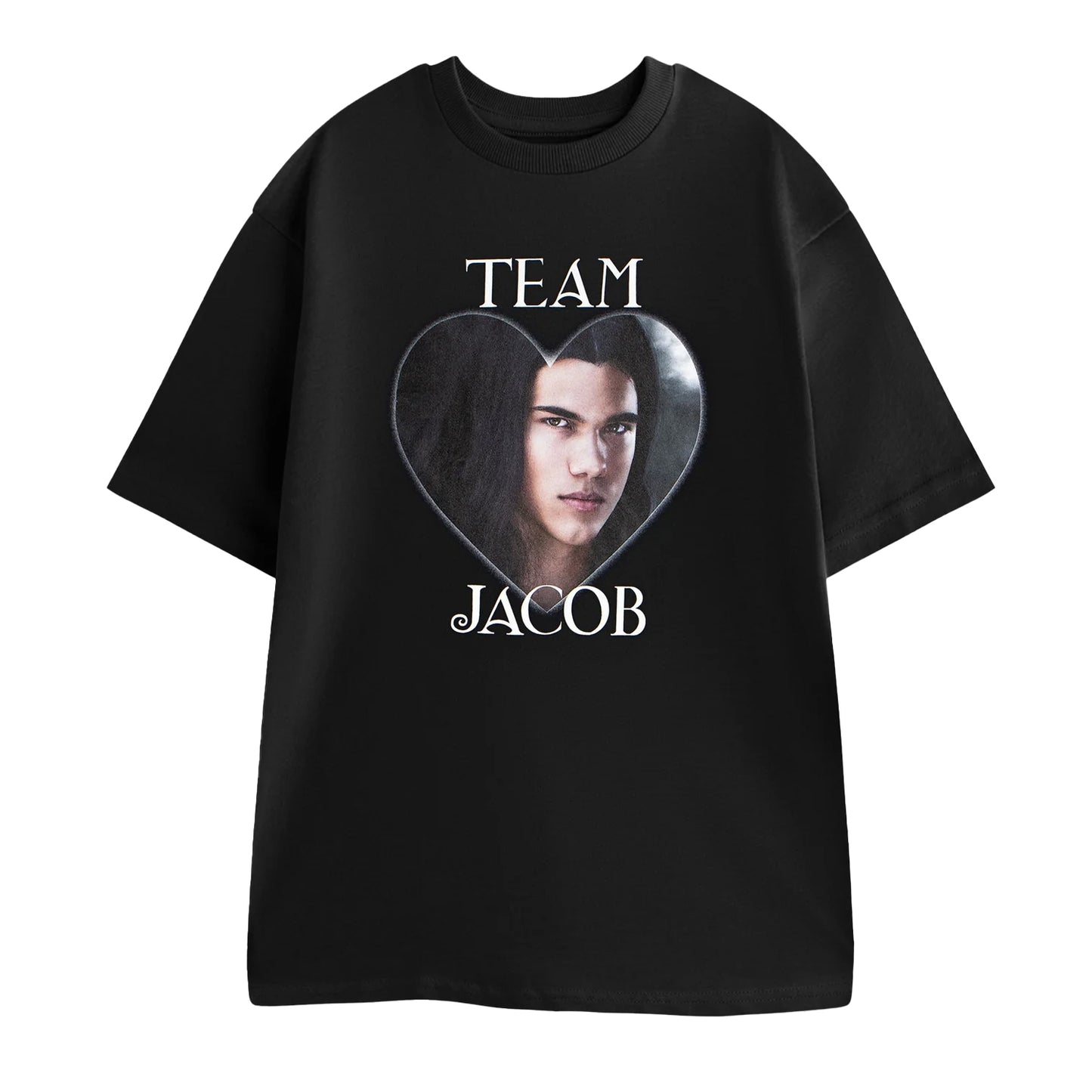 Black - Front - Twilight Womens-Ladies Team Jacob Short-Sleeved T-Shirt
