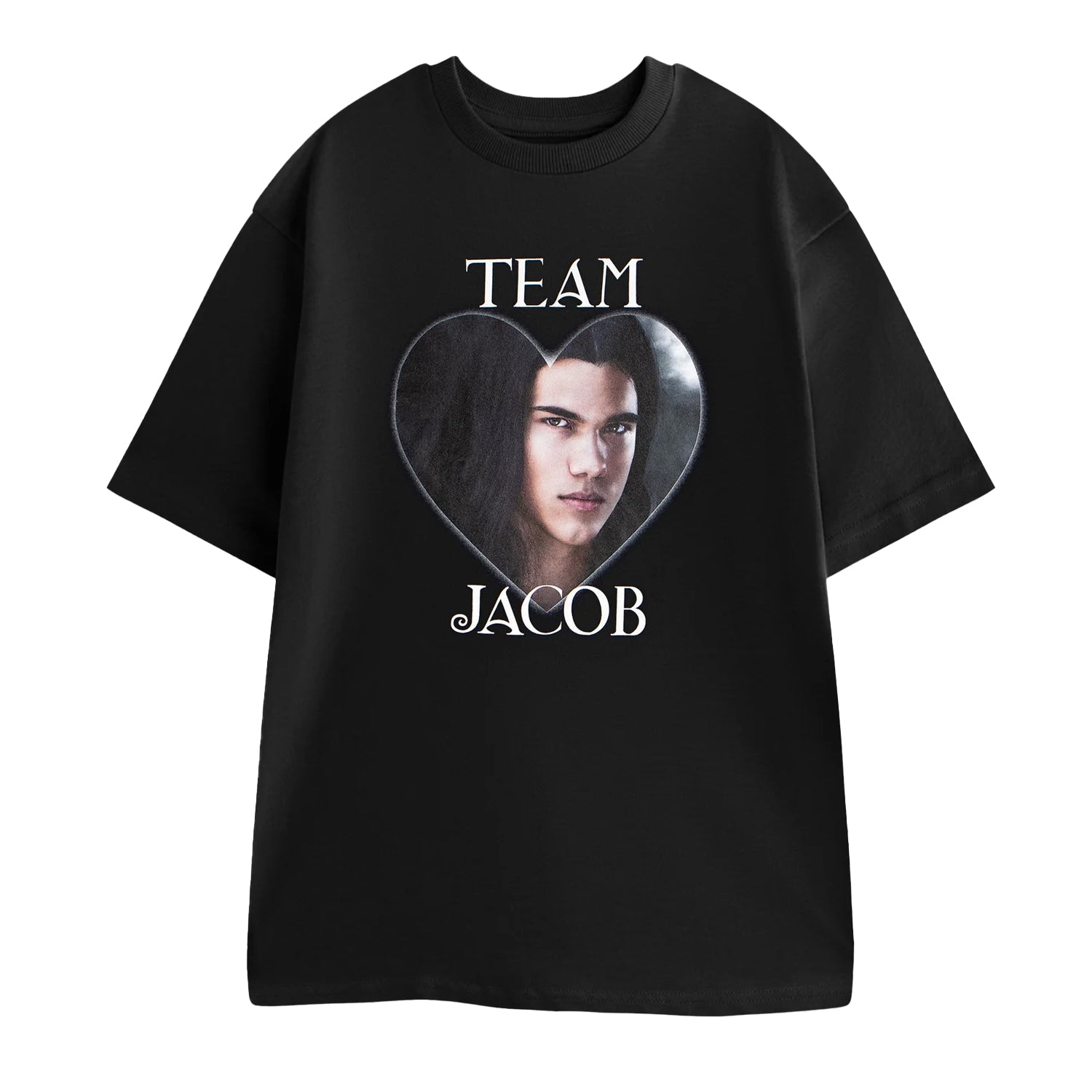 Black - Front - Twilight Womens-Ladies Team Jacob Short-Sleeved T-Shirt