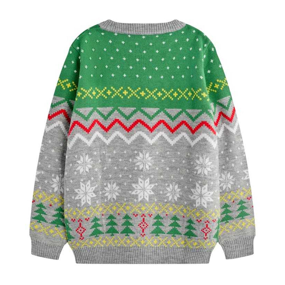 Grey Heather - Back - Pokemon Boys Pikachu Christmas Jumper