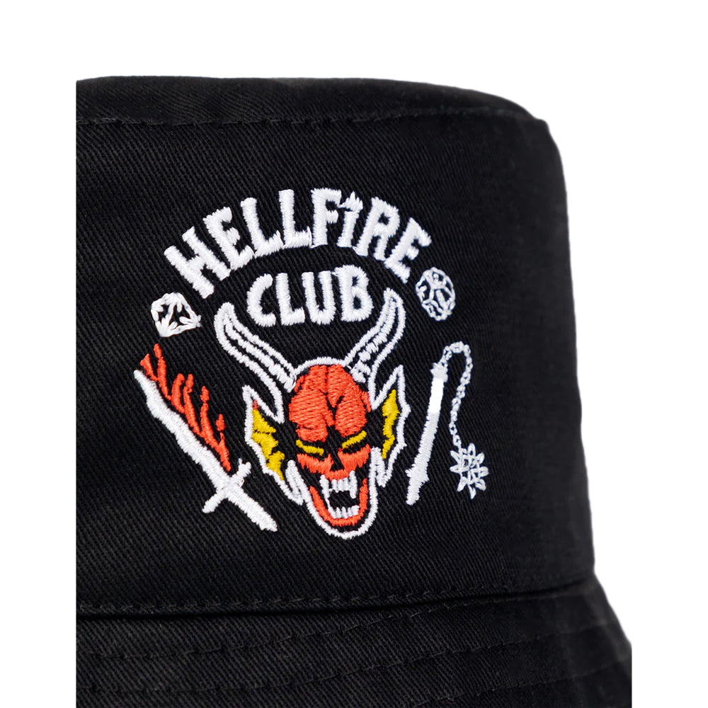 Black - Lifestyle - Stranger Things Unisex Adult Hellfire Club Bucket Hat