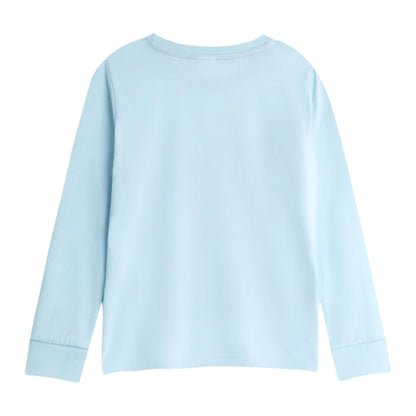 Blue - Back - Lilo & Stitch Childrens-Kids Long-Sleeved Christmas Long Pyjama Set
