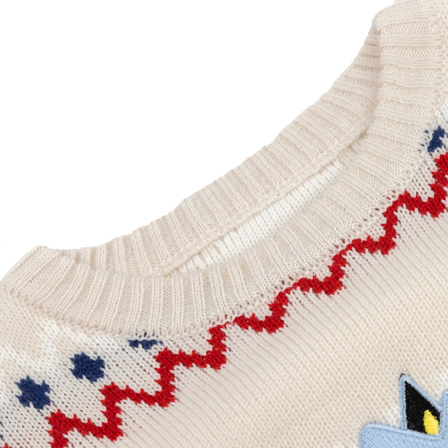 Beige - Side - Bluey Unisex Adult Character Christmas Jumper