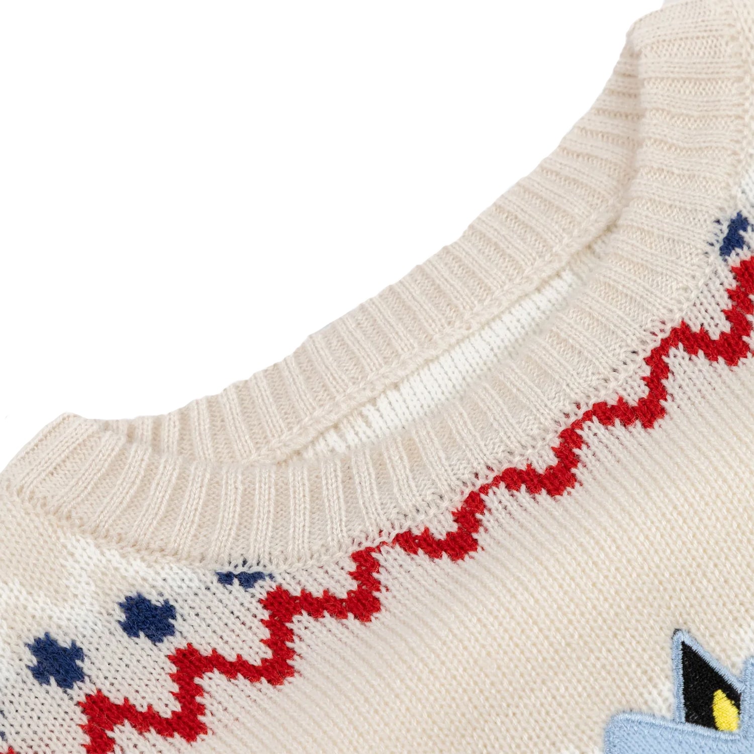 Beige - Side - Bluey Unisex Adult Character Christmas Jumper
