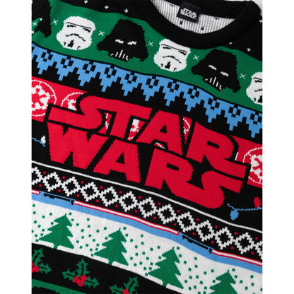 Multicoloured - Lifestyle - Star Wars Mens Logo Christmas Jumper