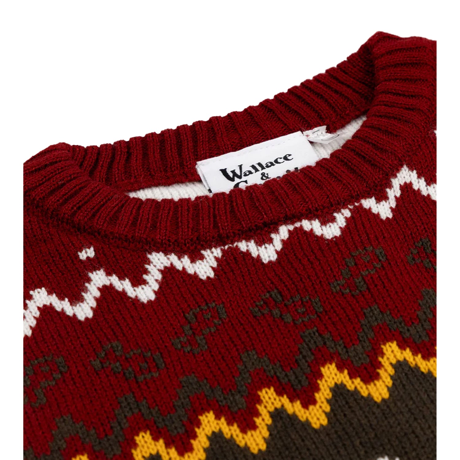 Red - Side - Wallace and Gromit Unisex Adult Feathers McGraw Christmas Jumper