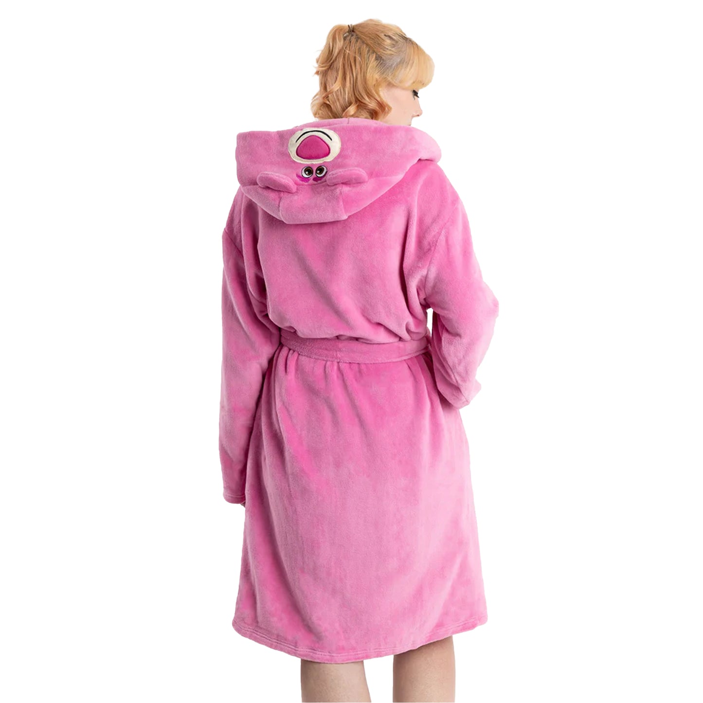 Pink - Back - Toy Story Womens-Ladies Hooded Robe