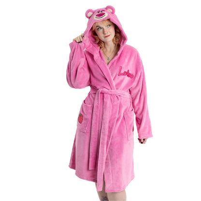 Pink - Front - Toy Story Womens-Ladies Hooded Robe