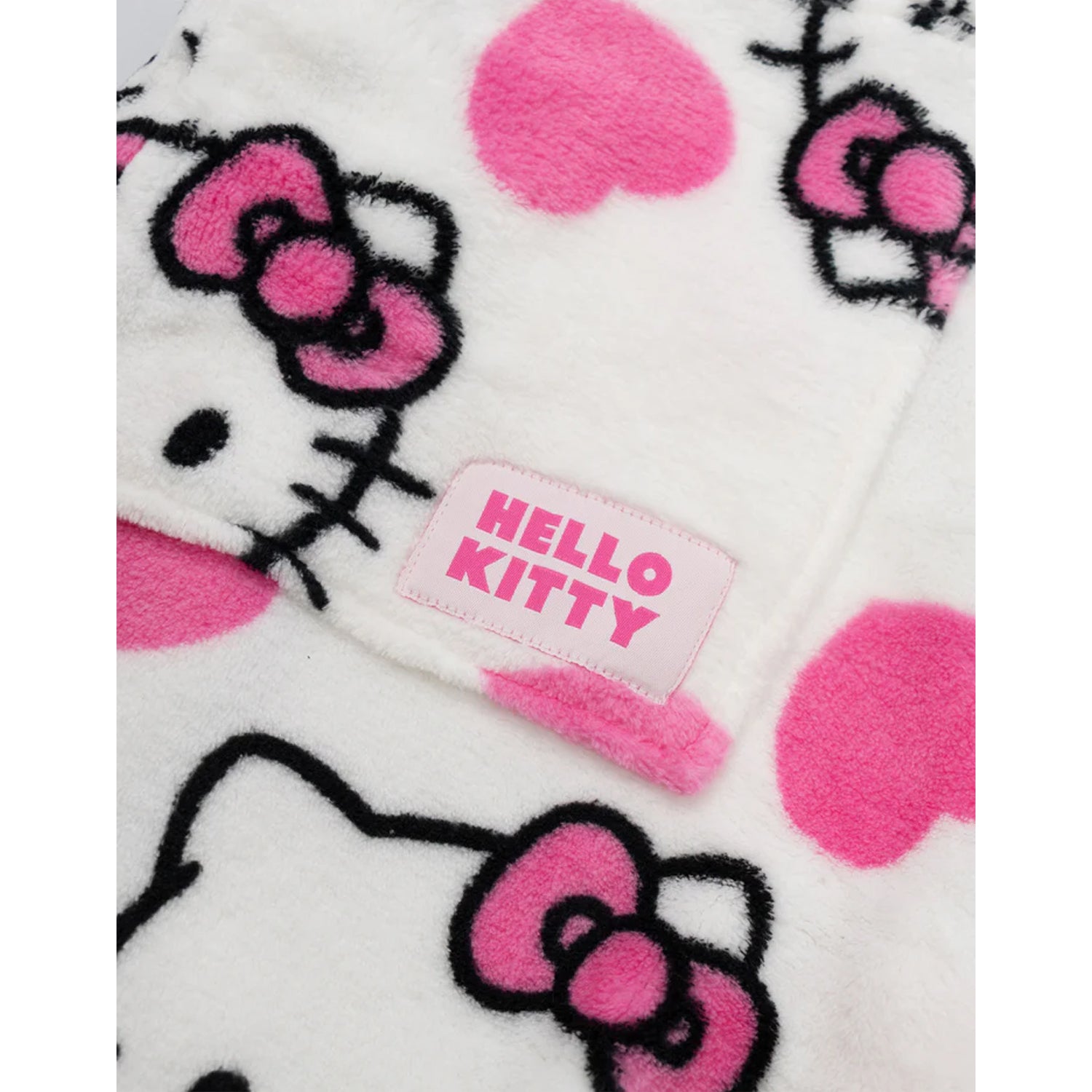 Multicoloured - Side - Hello Kitty Womens-Ladies Hooded Robe