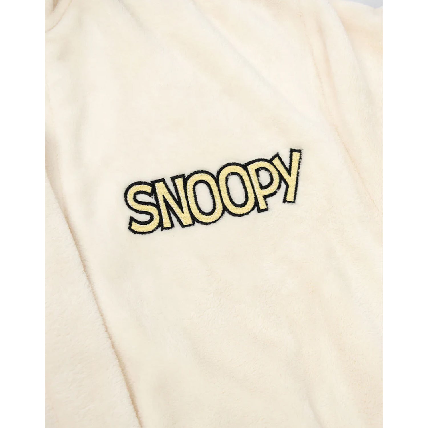 White - Side - Peanuts Womens-Ladies Snoopy Hooded Robe