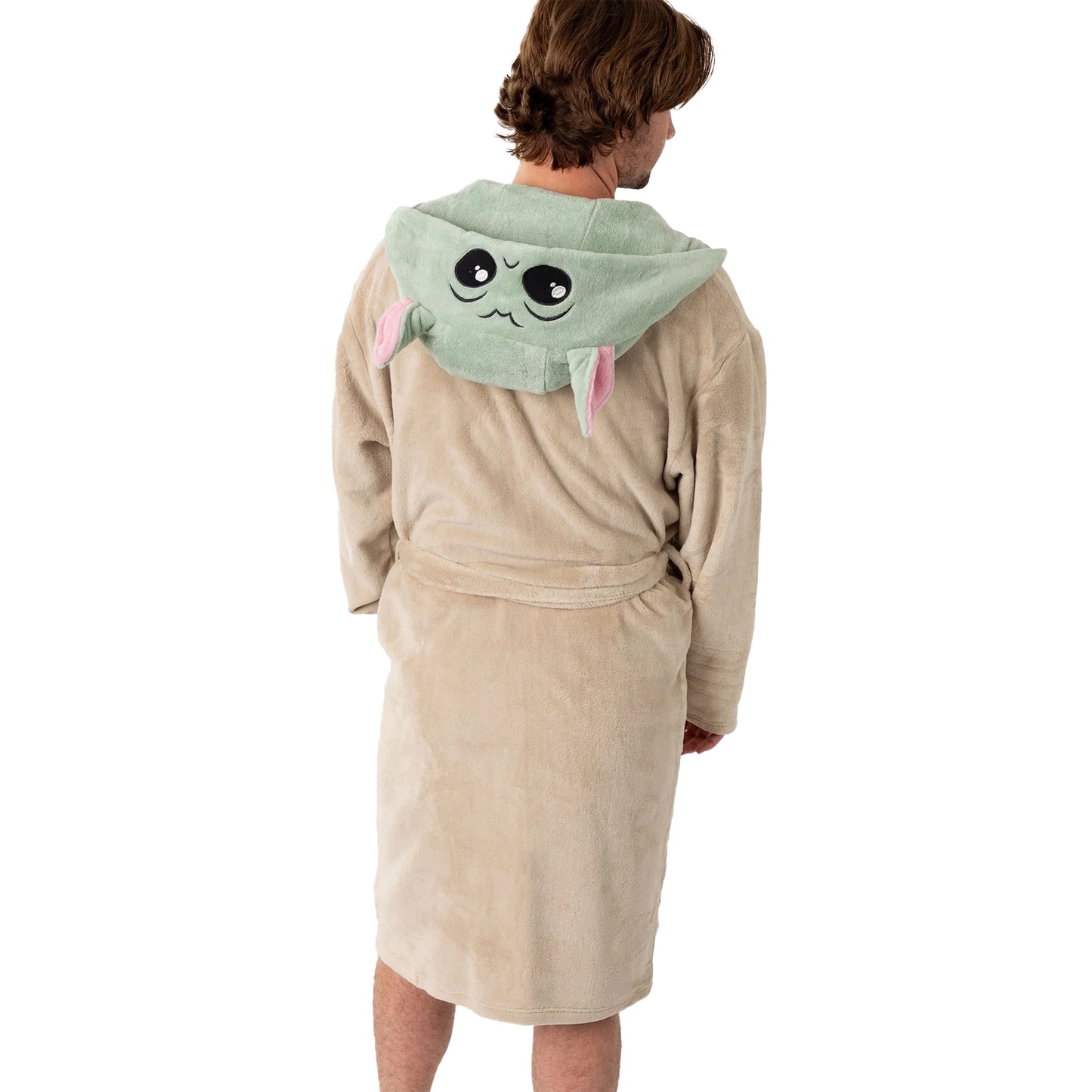 Brown - Back - Star Wars Unisex Adult Mandalorian Hooded Robe