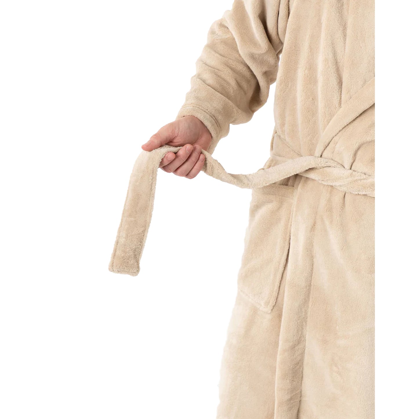 Brown - Side - Star Wars Unisex Adult Mandalorian Hooded Robe